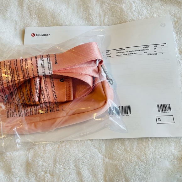 LAST ONE Pretty n Pink Bundle Stanley Tumbler Peach Tie Dye & Lululemon Belt bag - Picture 13 of 16